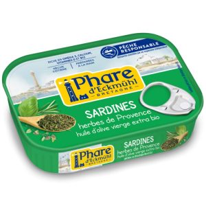 Phare d’Eckmuhl Sardineà l’Huile d’Olive Herbes de Provence 135G